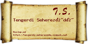 Tengerdi Seherezádé névjegykártya